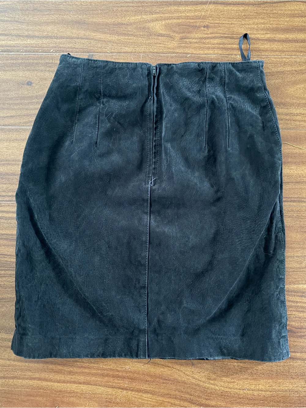 Sporto Black Suede Pencil Skirt